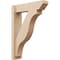 Ekena Millwork 6-in W x 22-in D x 30-in H Funston Slat Rough Cedar Woodgrain TimberThane Outlooker, Primed Tan OUTUR060X22X30FST24RCPR - alternate 1